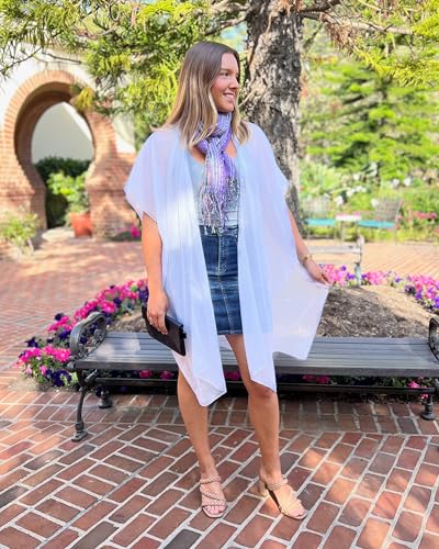 Image of Humble Hilo Womens Kimono Cardigan Sleeveless Lightweight Cover Up Casual & Flowy, 2 Sizes