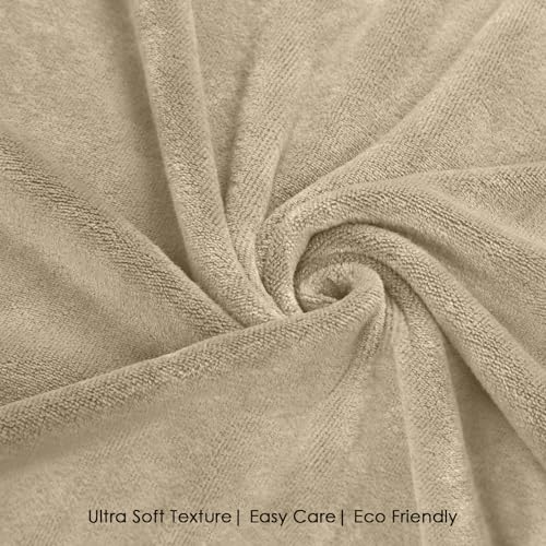Image of HOUSSE Premium Microfiber Bath Towel - Extra Large 75x150cm Quick Dry Towels for Women Men & Kids | Super Soft Plush 550 GSM | Ultra Absorbent for Home Swimming Sports & Travel (Sandrift)