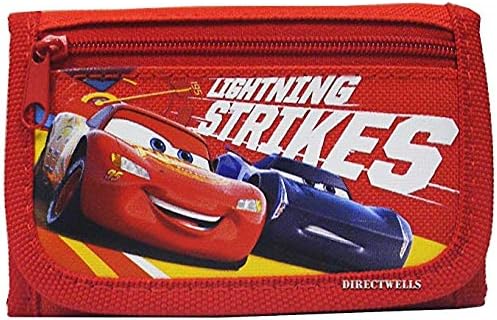 Disney Car Lightning Strikes Authentic Licensed Children Trifold Wallet
