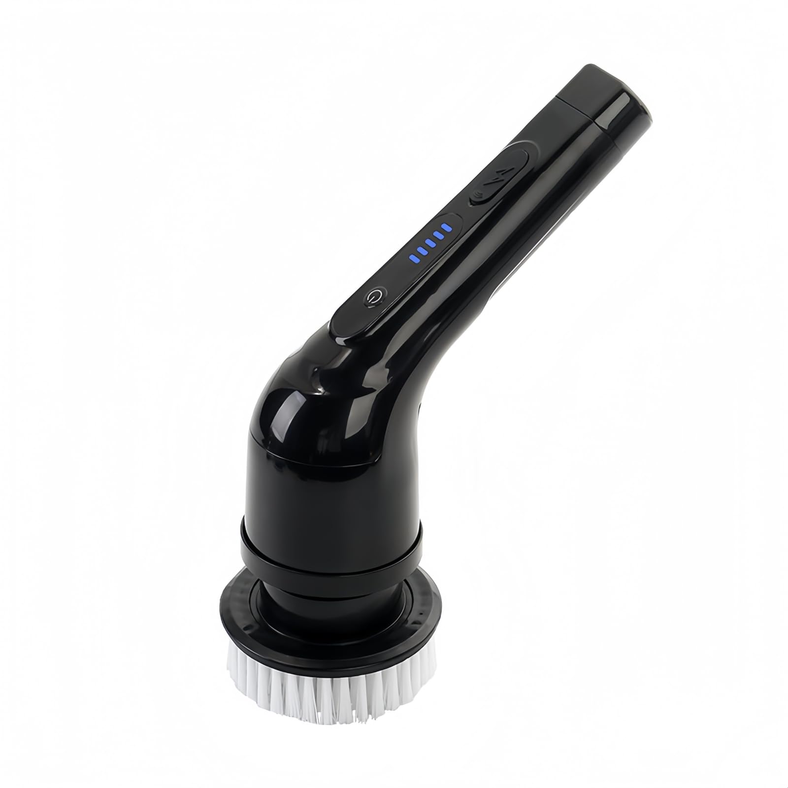 Cepillo Eléctrico Giratorio Inalámbrico con Mango Largo para Limpieza De Baño, 2 Velocidades Y 9 Cabezales Reemplazables para Ducha, Bañera, Cristales Y Coche.