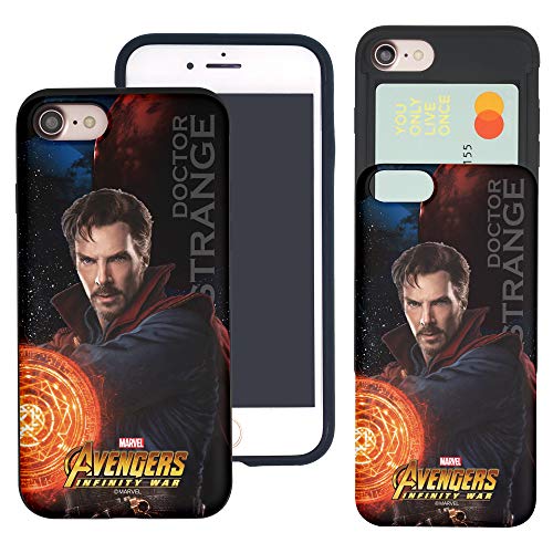 iPhone 8 Plus/iPhone 7 Plus Case Avengers Slim Slider Cover : Card Dual Layer Holder Bumper for [ iPhone 8 Plus/iPhone 7 Plus ] Case - Infinity War Doctor Strange
