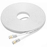 Gran compatibilidad - Cable de conexión de categoría 7 compatible con categorías 5, 5e, 6 y 6a. Se adapta perfectamente a todos los dispositivos con conectores RJ45 como adaptadores de red, conmutadores, routers, concentradores, PS3, PS4, X-Box, sistemas de juegos, DSL, módems, paneles de conexión y otras aplicaciones de red.