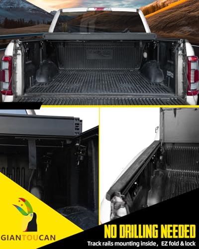 Image of Hard Top Low Profile Flip-up Tonneau Cover compitable with 2024-2026 Ford Ranger 5ft Bed