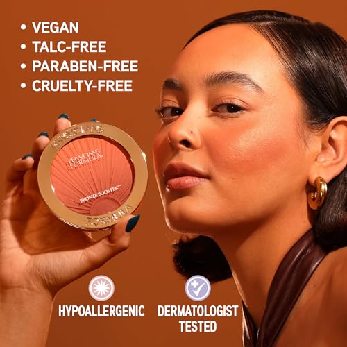 Physicians Formula, Bronze Booster Sunset Blush, Activated Pressed Blush, Creamy and Lightweight Formula, Niacinamide, Phospholipids, and Vitamins C and E, Summer Sunset