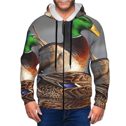 Sweat zippé canard colvert EdWal pour un style décontracté