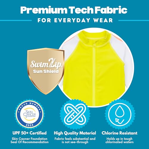 Image of SwimZip Boys' Long Sleeve Rash Guard & Swim Shorts Set - UPF 50+ Sun Protection