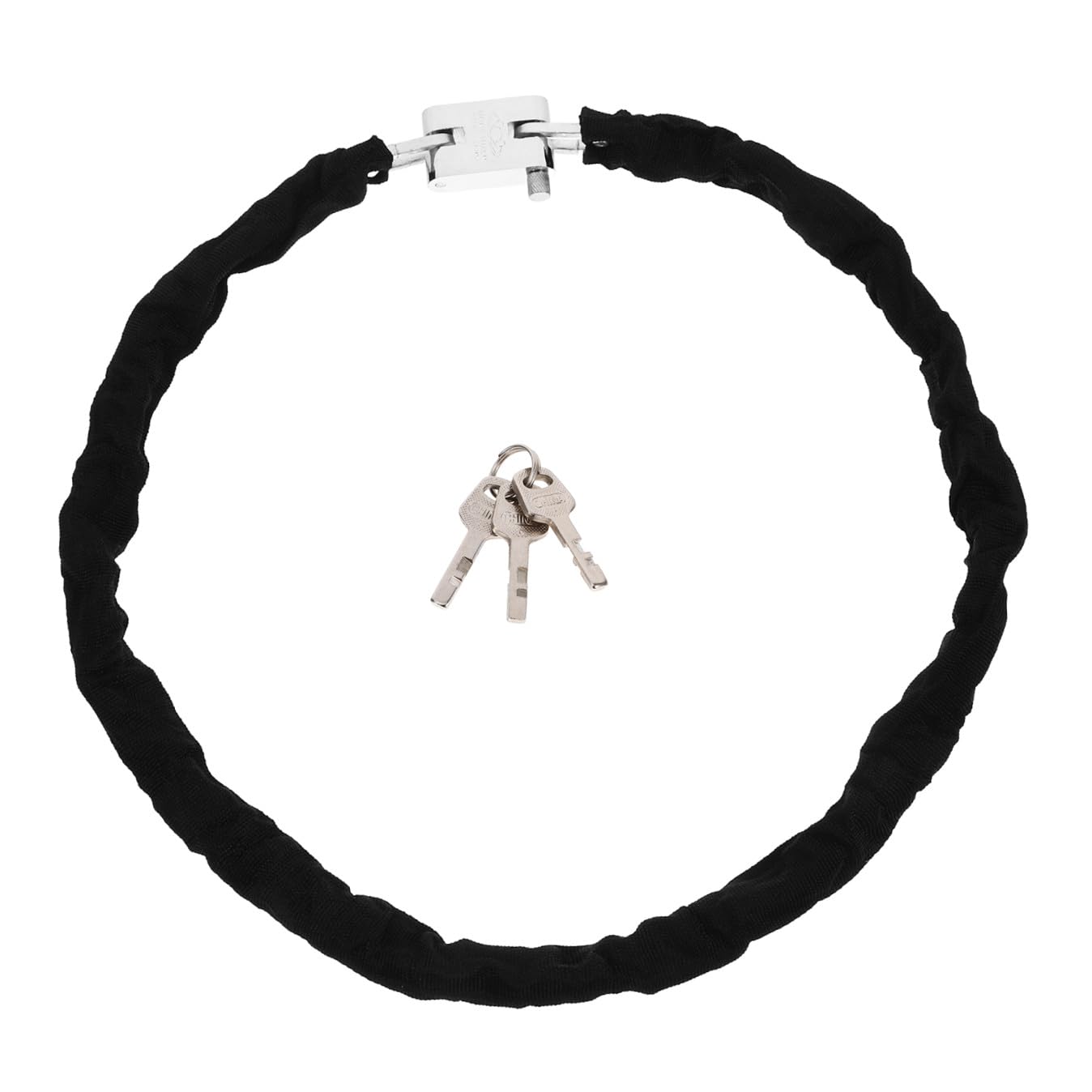 Lucchetto a Catena per Bicicletta e Moto 120cm, Acciaio al Manganese Nero | Leggero e Portatile, Anti Corrosione, per Ciclismo e Uso All'aperto, Protegge Biciclette e Oggetti