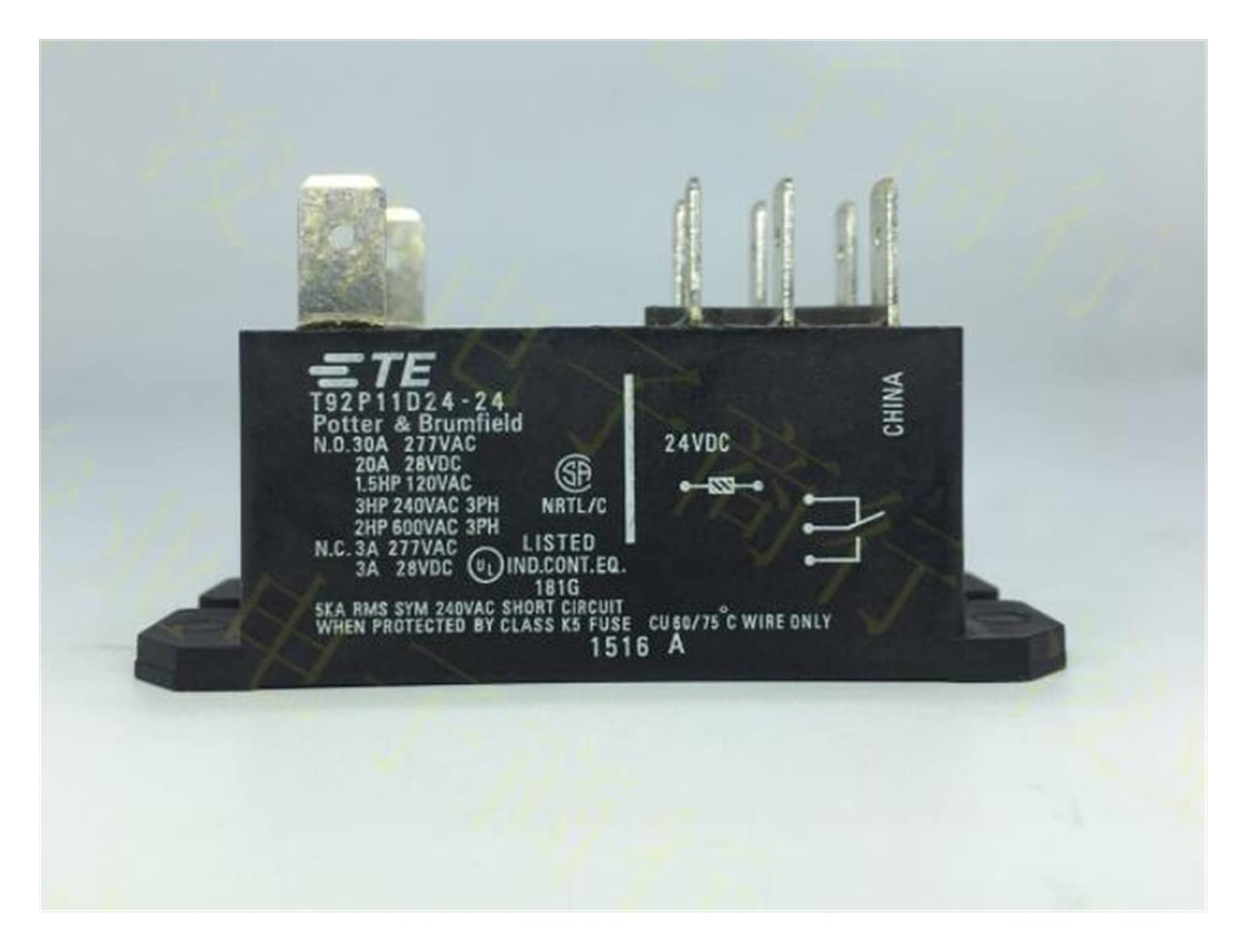 Relais T92P11D22-24 à haute endurance thermique pour boîtiers HVAC