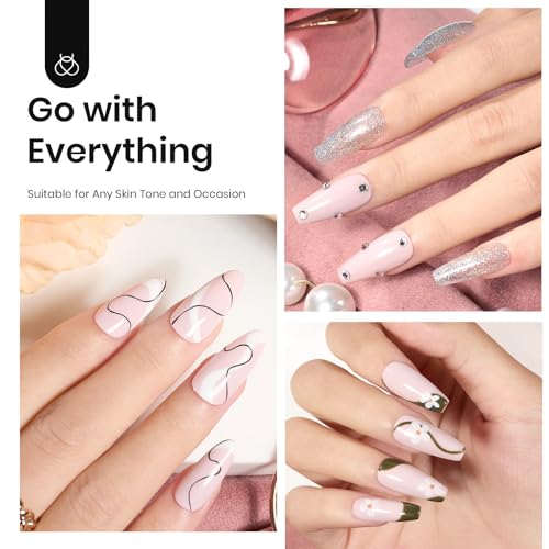 Beetles Kit de esmalte de gel com luz LED UV e base de gel para iniciantes, conjunto popular de esma