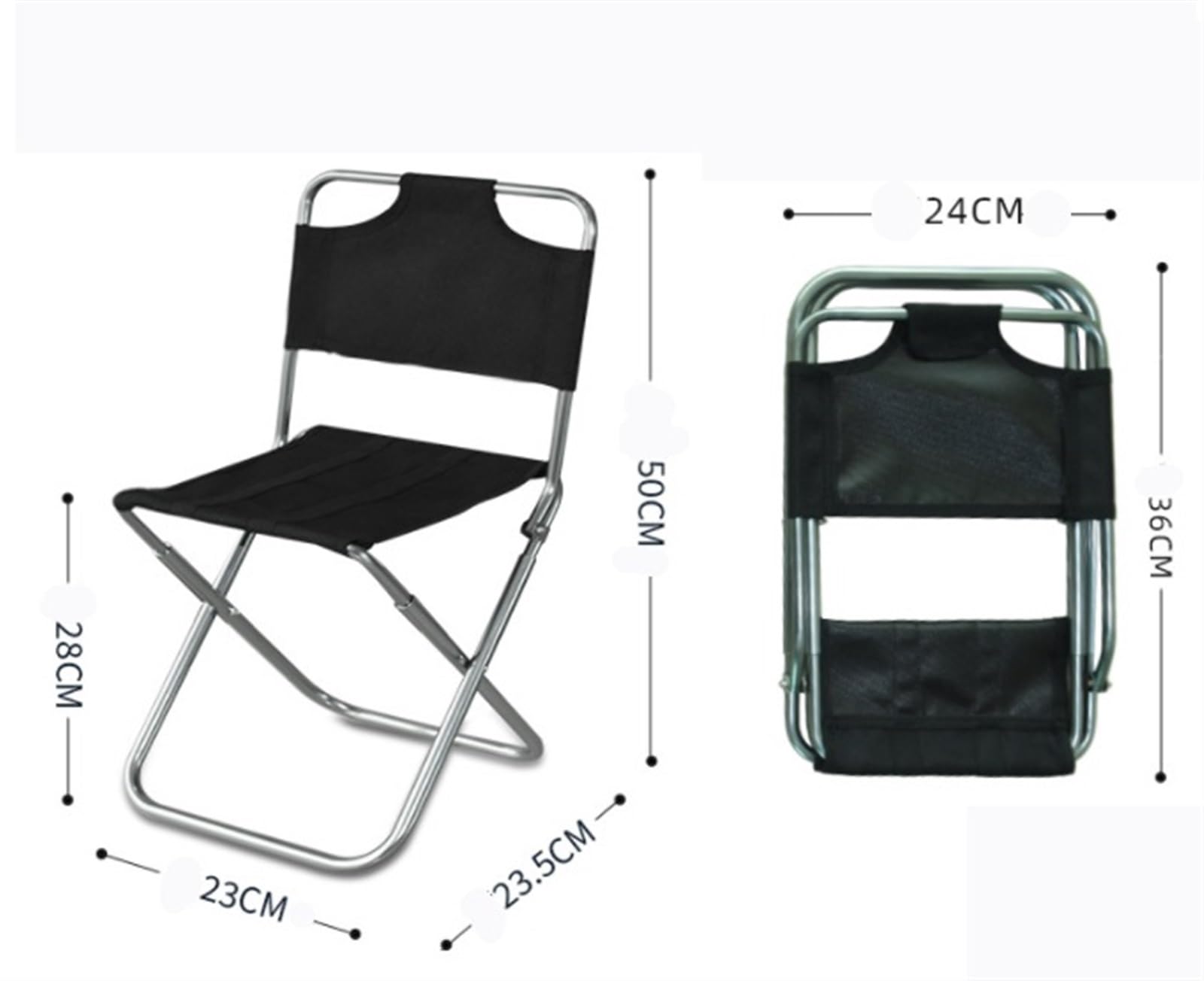 Camping Chair Leichter Outdoor-Angelstuhl Aus Stabiler Aluminiumlegierung, Klappbarer Trompetenstuhl Klappbarer Campingstuhl