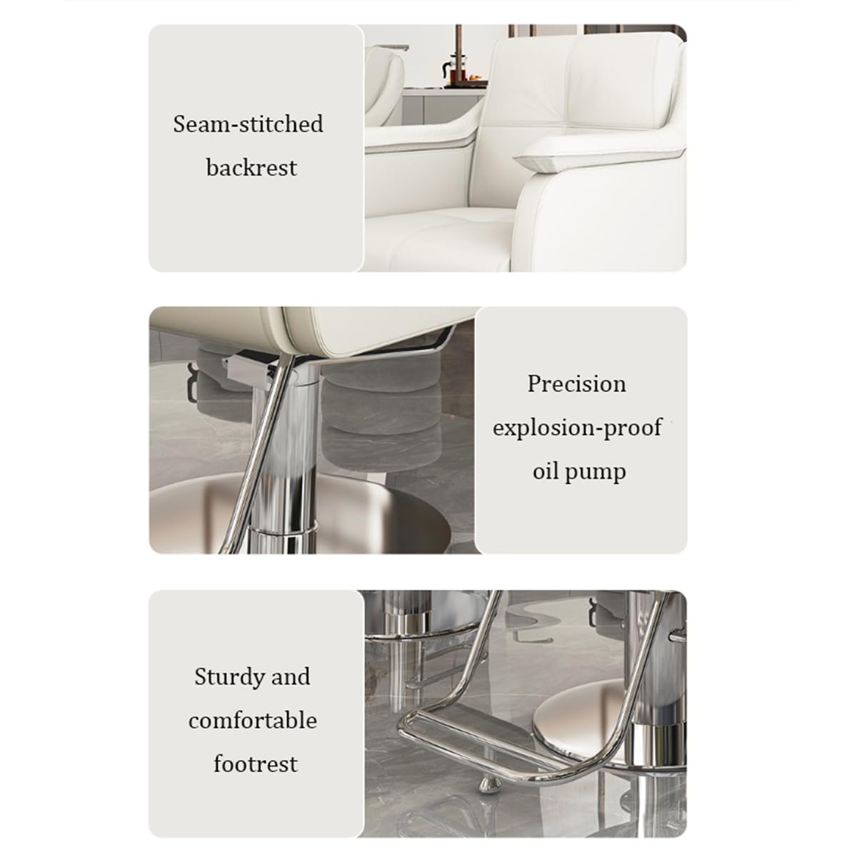 Sillas de barbero, Silla de barbero hidráulica de Alta Resistencia, Silla de salón giratoria de 360° para estilistas, Silla de SPA cómoda para barbería, mobiliario Profesional para Salones d