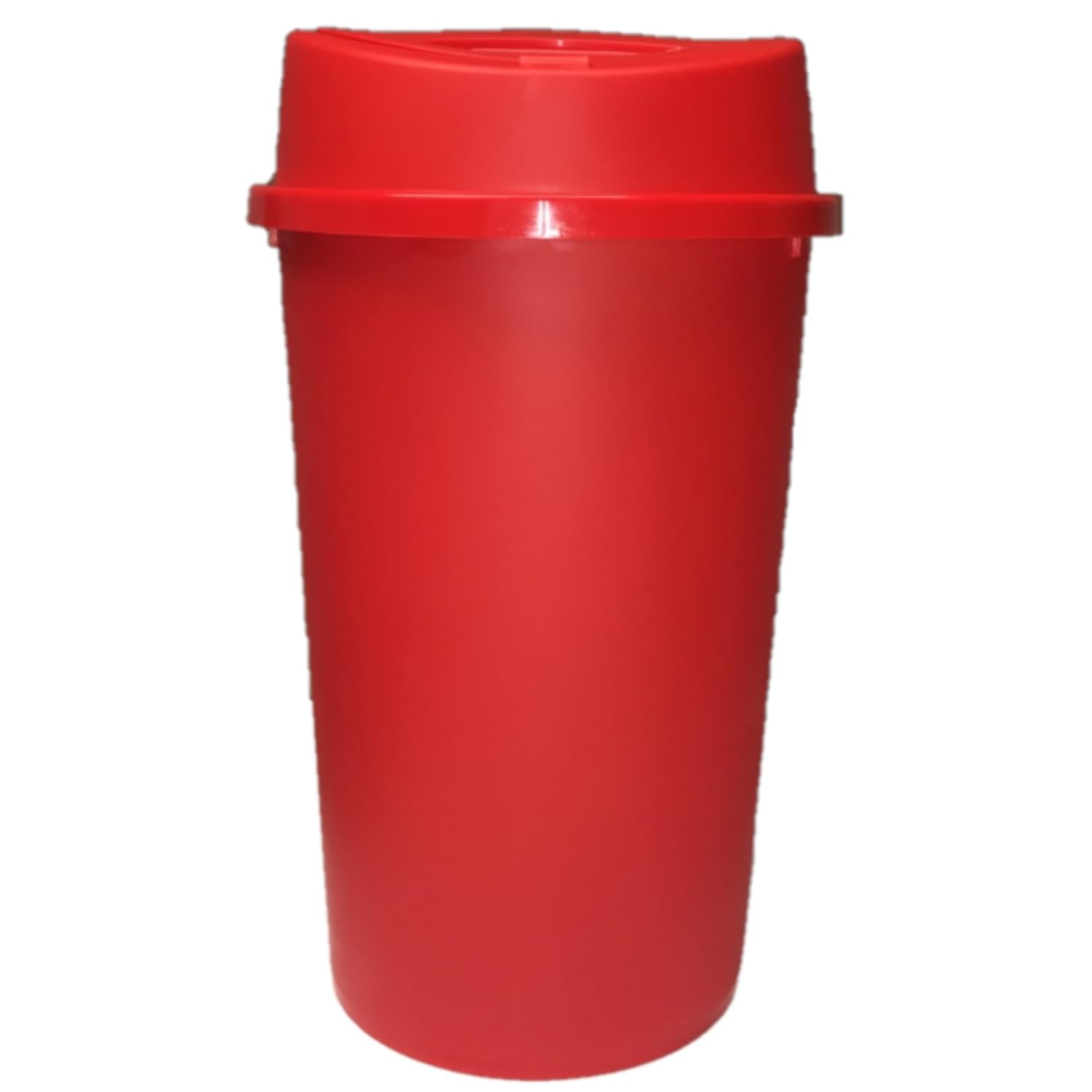 Easy Shopping® 50L Touch Bin Recycling Bin Touch Top Lid for Home, Garden, Office, School, Kitchen, and Bathroom, 50 Litre Waste Dustbin In 5 Colours (Red)