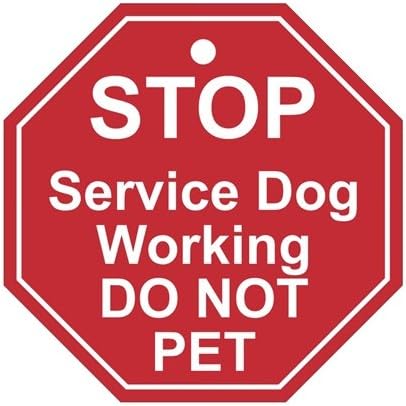Petjoy-Wiredog Engraved Stop Sign DO NOT PET Tag