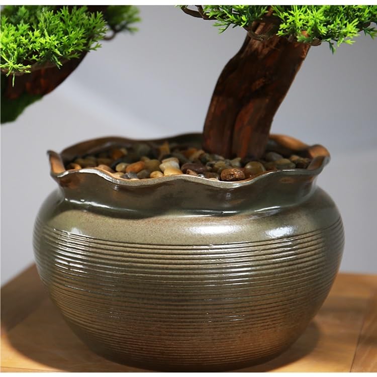 Árbol simulación con adornos de bonsái creativos de alta fidelidad visual 5