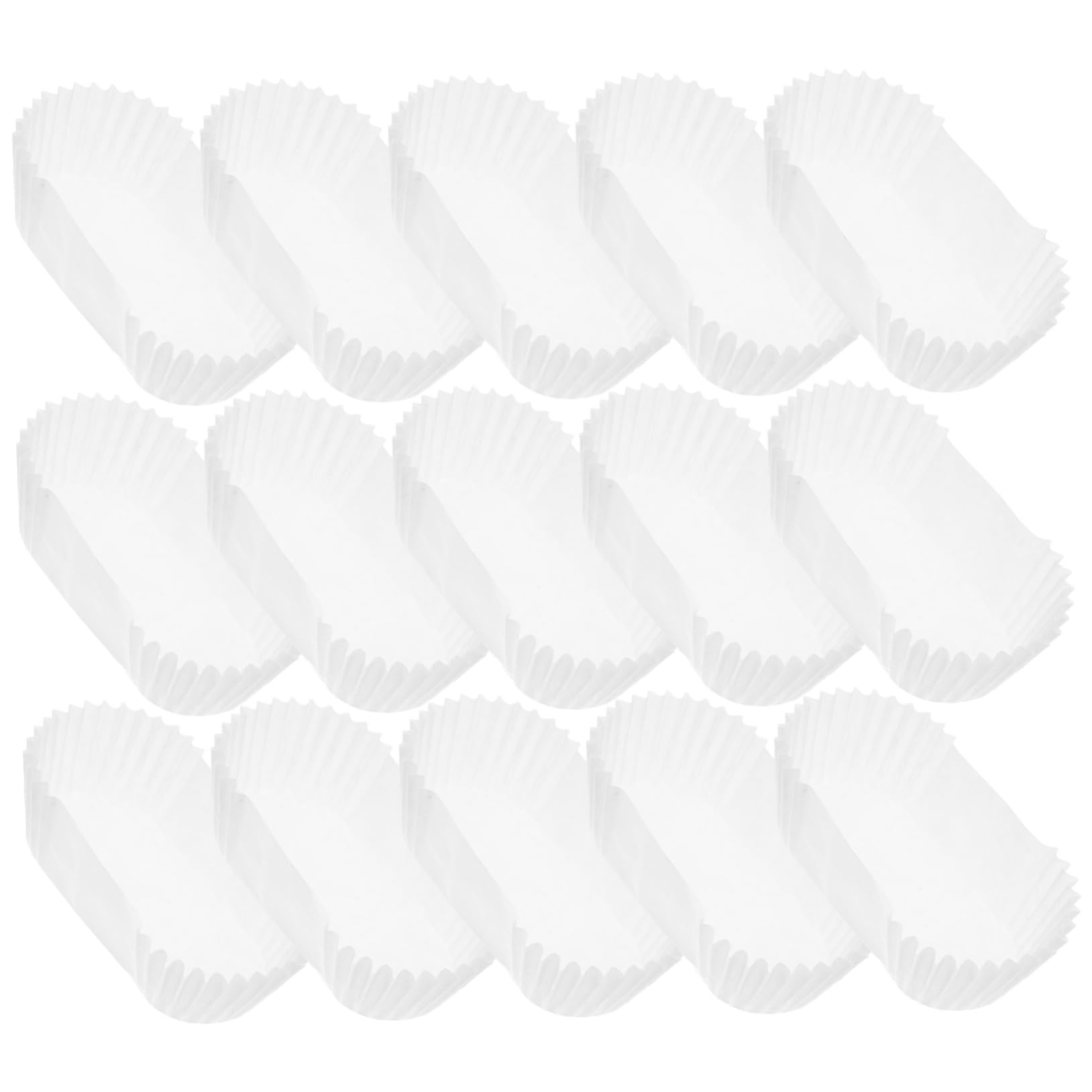 Ciieeo 4 Pièces Gobelet En Papier De Muffins Traiter Les Tasses Moules à Gâteaux Ovales De Gâteaux Gâteau En Papier Moules à Muffins Carrés Bol Tasse à Blanche