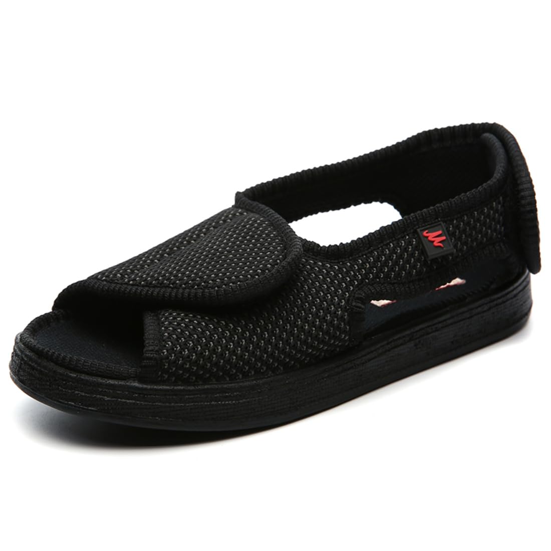 Vrouw Diabetes Schoenen Extra brede breedte Sandalen Wandelschoenen, Verstelbare artritis Oedeem Slippers voor ouderen Diabetisch orthopedisch oedeem,G,4E 41