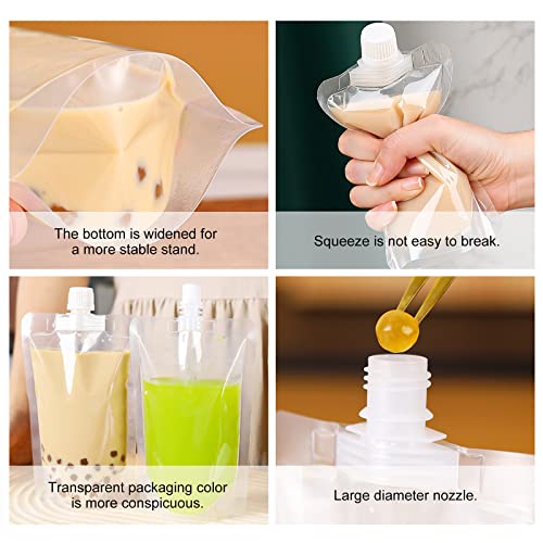 16Pcs Plastic Flask, Concealable And Reusable Cruise Sneak Flask Pouches, Shaidojio Travel Drinking Flask (16 X 8Oz, 2 X Funnels, 16 X Label Stickers) #TOP2