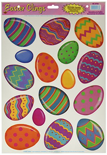 Color Bright Egg Clings Party Accessory (1 count) (16/Sh)