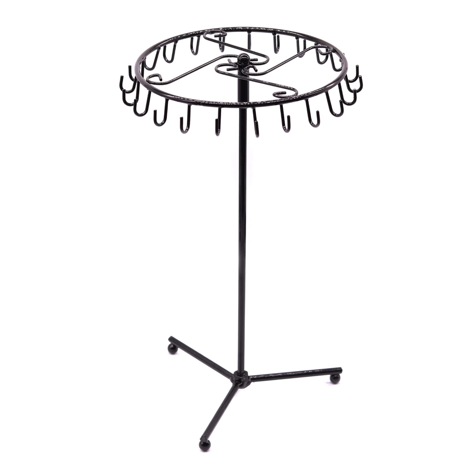 QWORK Portagioie Girevole Con 23 Ganci - Organizzatore Bracciali, Collane E Orologi Nero - Foto 2