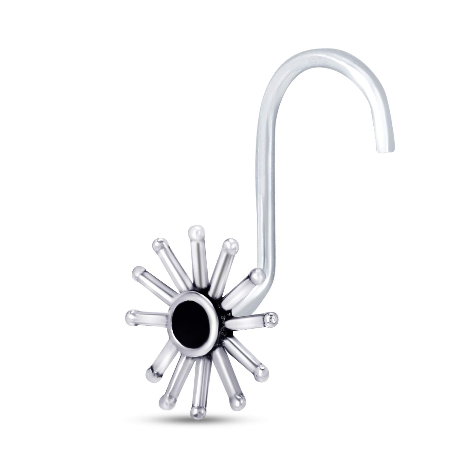 NEMICHAND JEWELS Trendy Sterling Silver 925 Nose Pin For Womens (B08XW7HFMD) Amazon Price History, Amazon Price Tracker