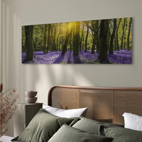 artgeist - Paneles Acústicos en Lienzo Impresión de Arte para Pared, Bosque en Dormitorio 47x16 Pulgadas miniatura 5