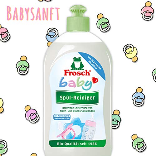 Frosch Baby Spül-Reiniger, sensitives Spülmittel für Babyflaschen & Sauger, hypoallergen, für Allergiker geeignet, 500 ml 2