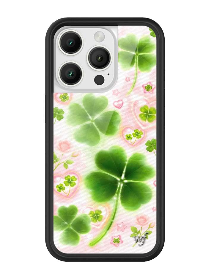 Image of Wildflower Cases - iPhone 16 Pro Compatible - Miss Lucky | Impact-Certified 6.5 ft Drop Protection Case, Raised Protective Bumper, Cute Aesthetic Design, Women-Owned Small Business