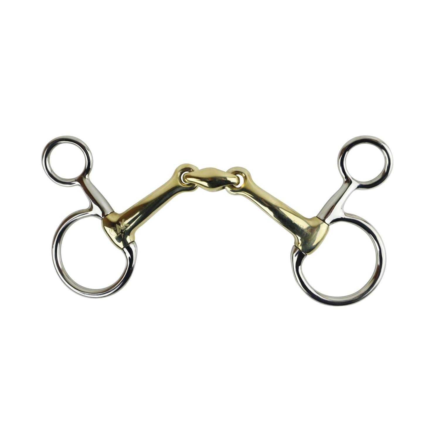 AK Mors d'équitation à joues suspendues Baucher avec losange en argent allemand Horse Bit AKRS-2616 (6.00'', German/Silver)