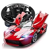 Lihgfw Fernbedienung Auto Lade Sportwagen Elektroauto Modell Racing Lenkrad Kinder Toy Boy Drift Schwerkraft Sensing Rotes Auto