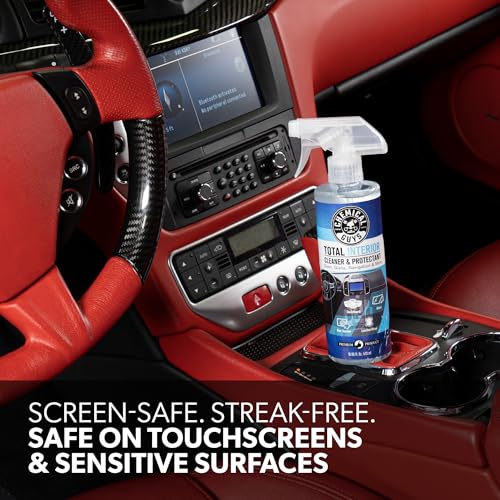 Image of Chemical Guys Total Interior Cleaner, Protectant & Car Detailer, 32 oz | Cleans dashboards, seats, door panels, trim and glass in one step, leaving a fresh, streak-free, factory-style look