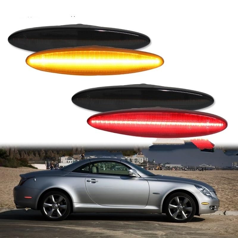 Indicatore Direzione Per Lexus SC 430 Indicatori di direzione/Luci di guida, Lampade di posizione laterali OEM 2002-2010 Luce di posizione laterale a LED T10 color ambra/rosso Indicatori Direzione Lat