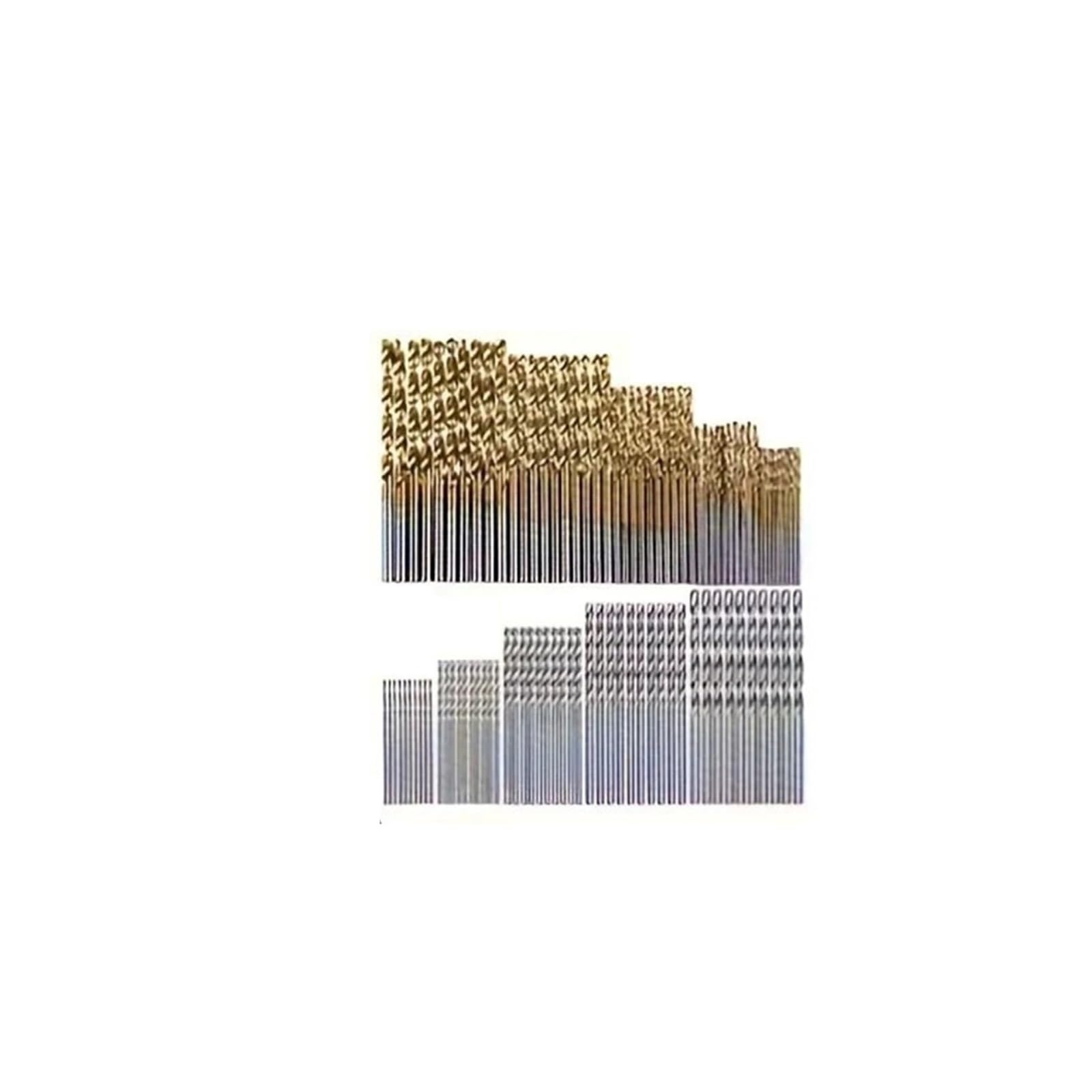 Juego de 100 brocas HSS con revestimiento de titanio (1-3 mm) - Ideal para bricolaje, carpintería, mejoras del hogar