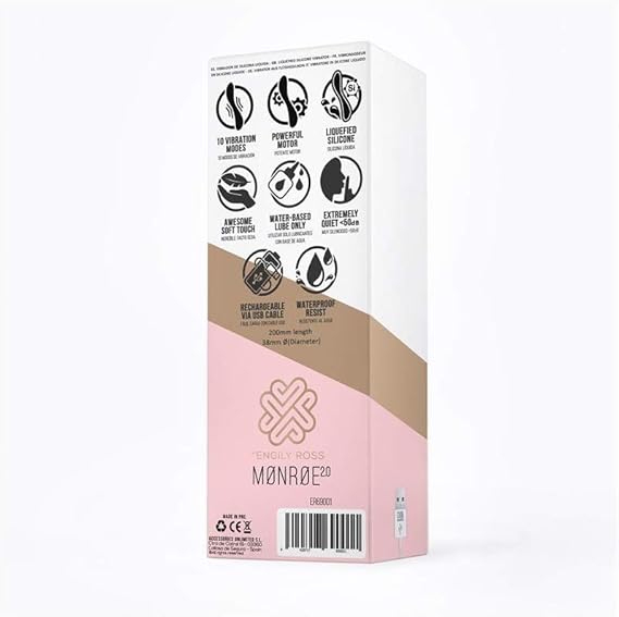 Engily Ross Monroe Vibrador, Silicona Recargable USB, Púrpura ...