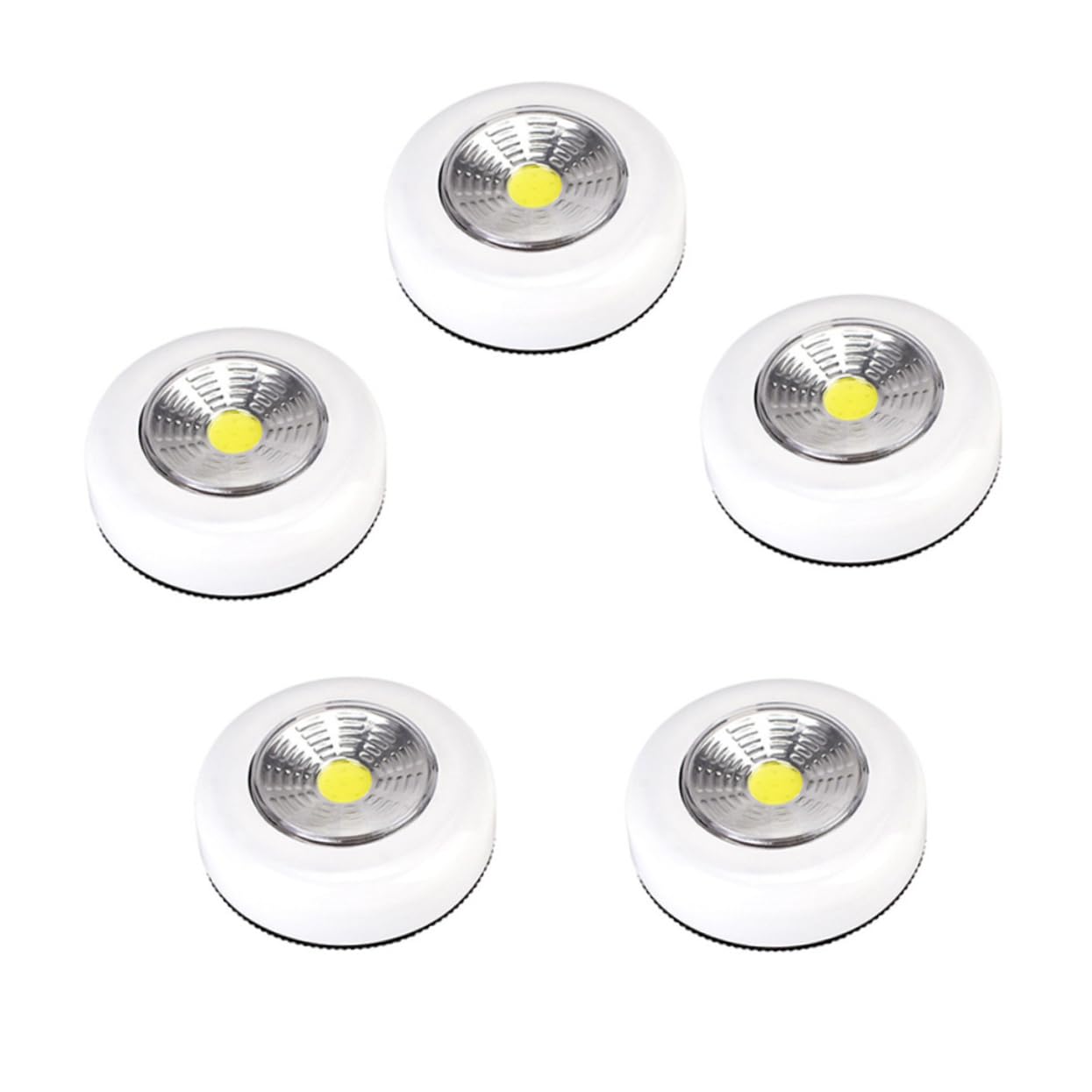 HOUDERCO 4pcs Led Touch Lamp Battery-Powered Night Light for Cabinets and Shelving Self-Adhesive Wall Light for Kitchen Workshop and Car Control