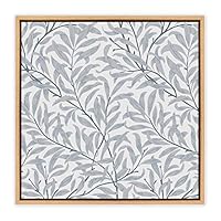 SIGNWIN Framed Canvas Wall Art Leaves Pattern Canvas Prints Home Artwork Decoration for Living Room,Bedroom - 16x16 inches