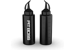 Pit Boss 12 Ounce Black Squeeze Bottles