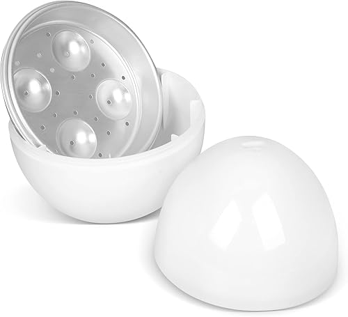 Miniatura 7 de Olla de huevos para microondas, olla rápida suave, media y dura para hasta 4 huevos