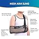 Medizinische Schulterschlinge aus Netzstoff für Schulterverletzungen, gerissene Rotatorenmanschette, atmungsaktive Armstütze für Dusche, rechtslinker Arm stabilisiert Ellenbogen, Arm,