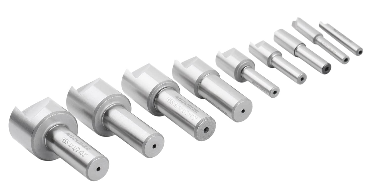 Accusize Countersink Set - 9 Piece HSS -11 Accusize Countersink Set - 9 Piece HSS -11
