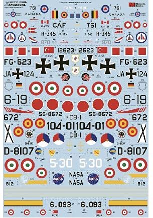  XTRADECAL 1/72 Lockheed F-104 Starfighter Collection Pt2