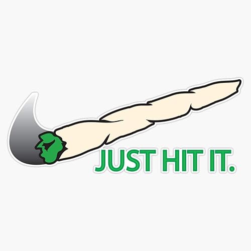 Just Hit It - Calcomanía de vinilo impermeable para coche, laptop, pared, ventana, 5 pulgadas