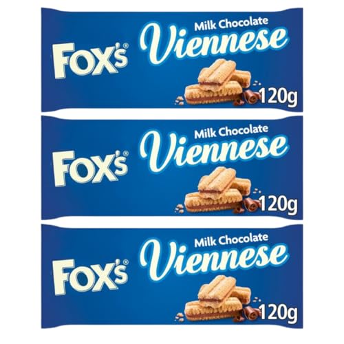 Chocolate Biscuit Bundle with Foxs Milk Chocolate Viennese Sandwich 120g (3 Pack)