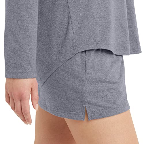 Hanes Originals Tri-Blend Long-Sleeve T-Shirt, Crewneck Tee for Women, Relaxed Fit - Image 5