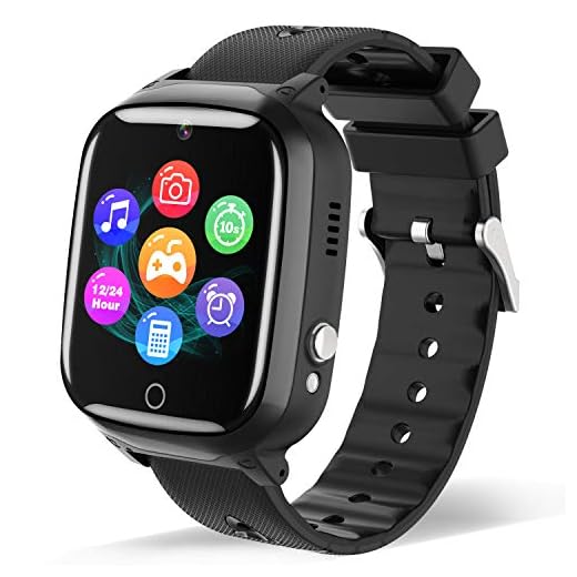 Smart Watch for Kids - Children Smartwatch Boys Girls with 2 Way Phone Calls 7 Intelligent Games Music MP3 Player Camera Calculator Alarm Timer 12/24 Hours for 4-12 Years Old Students (Black)