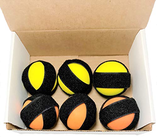 Extra Ammo for Ultimate Dodgeball Set - 6 Additional Fastening Balls for Kids