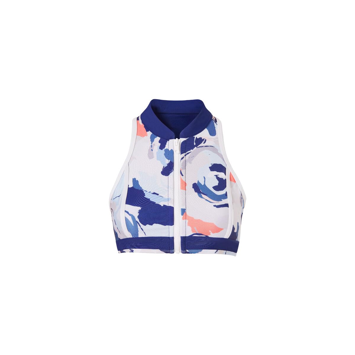 MF-Sea® Top de Bikini Mujer Nikki con Estampado Multicolor, tecnotejido ecosostenible de poliamida reciclada y Elastano, diseño versátil Que se Adapta a tu Figura, Ideal para Deportes acuáticos. (XS)