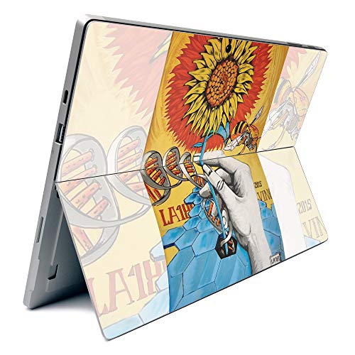 Image of MightySkins Carbon Fiber Skin for Microsoft Surface Pro 7 - Sunflower DNA | Textured Carbon Fiber Finish | Easy to Apply, Remove, and Change Styles | Made in The USA