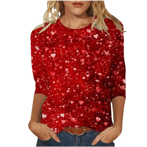 T-shirt d'hiver à col rond pour femme avec imprimé graphique original