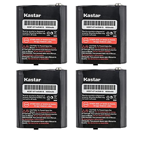 Kastar 4-Pack M53615 Ni-MH Battery 3.6V 1650mAh Replacement for Motorola 2 Way Radios TalkAbout MS355R, TalkAbout MT350, TalkAbout MT350R, TalkAbout MT352, TalkAbout MT352R, TalkAbout MT352TPR