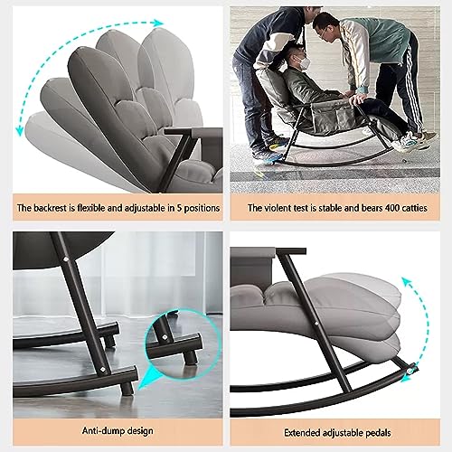 Chaise à bascule d'extérieur au design moderne et finitions de qualité